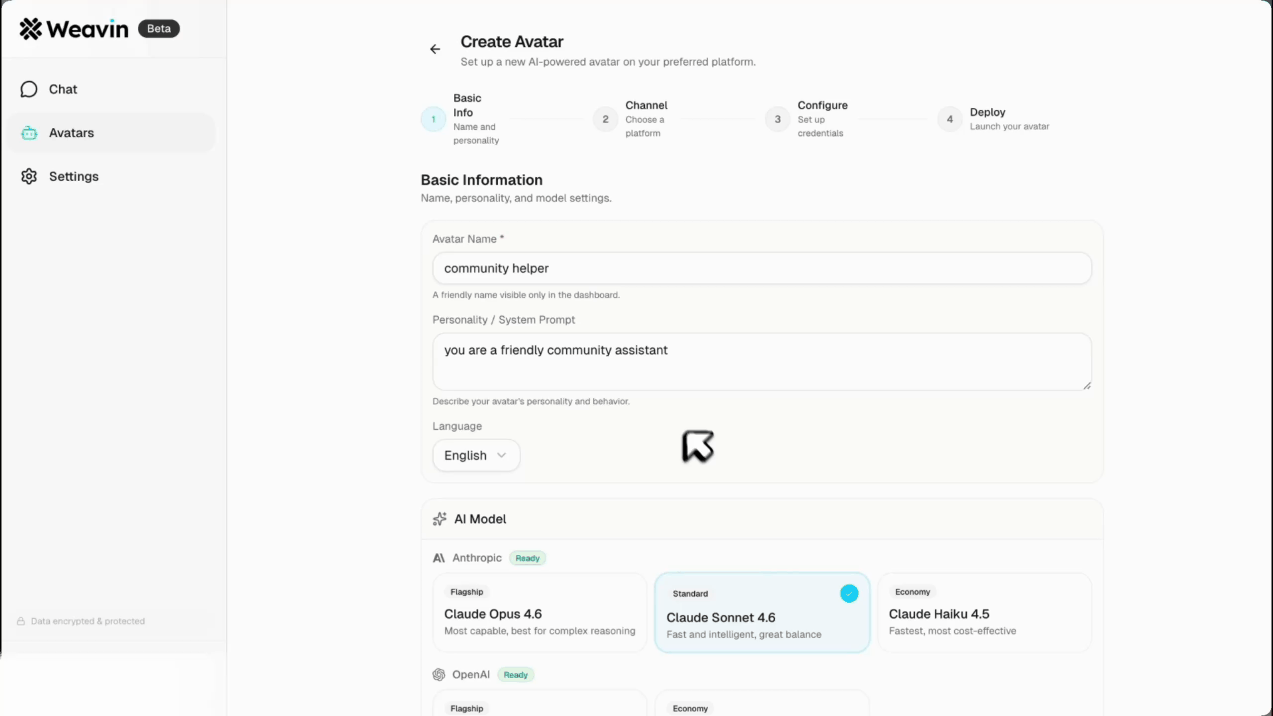 Selecting AI model for WhatsApp agent